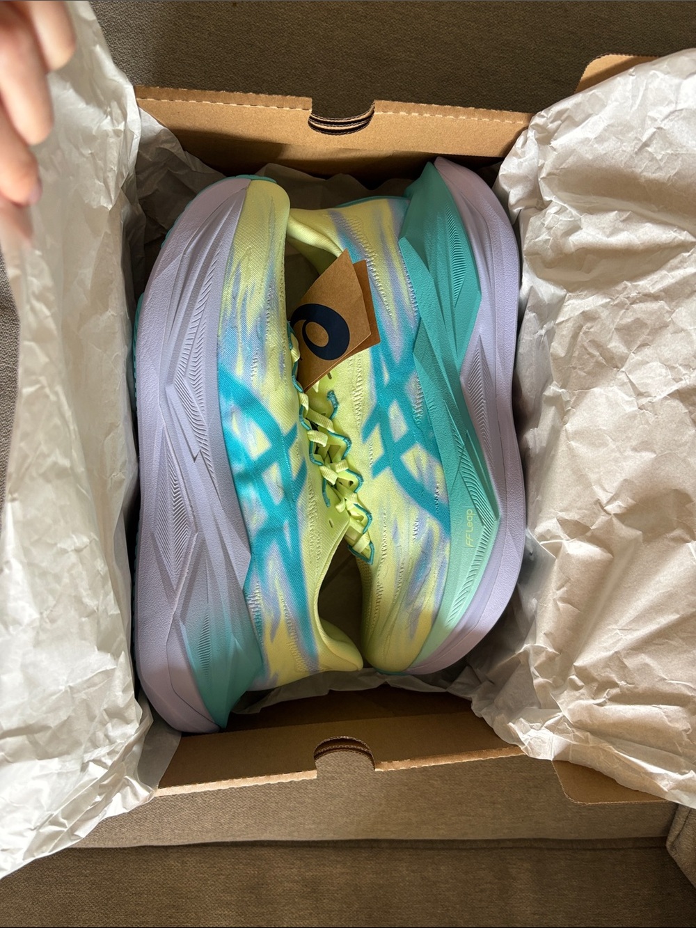 ASICS - SUPERBLAST 3 Running Shoes - 10.5 - illuminate yellow/ energy aqua - Picture 7 of 10